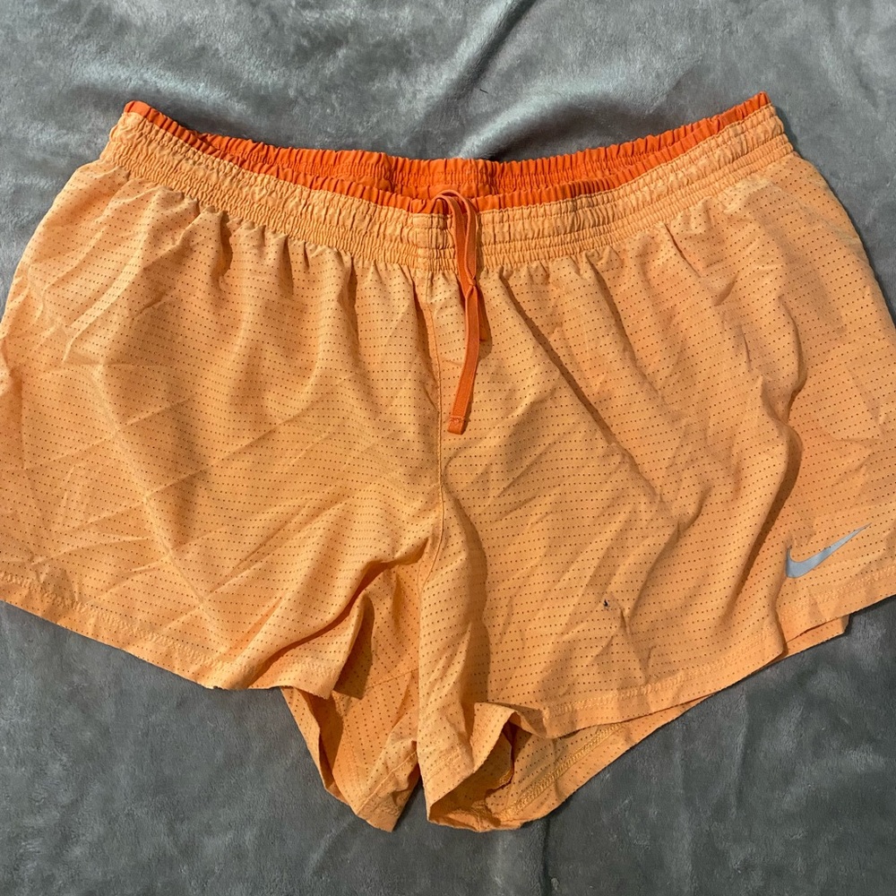 Nike Women's Orange Running Shorts